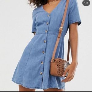 ASOS Denim Size Large/12 Tea Dress